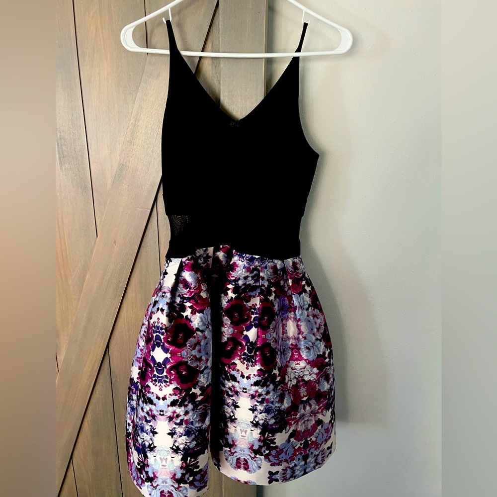 Xscape fit n flare floral dress